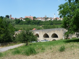 Rothemburg Old Stone Bridge (foreground) and the town behind